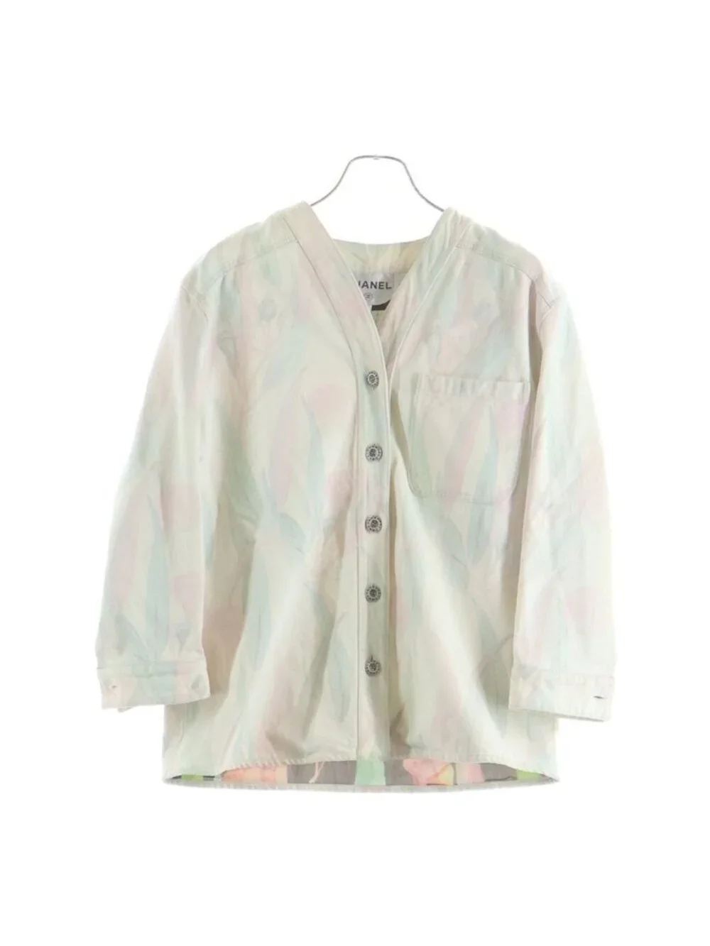 Chanel Botanical Coco Button Jacket Ivory 36
